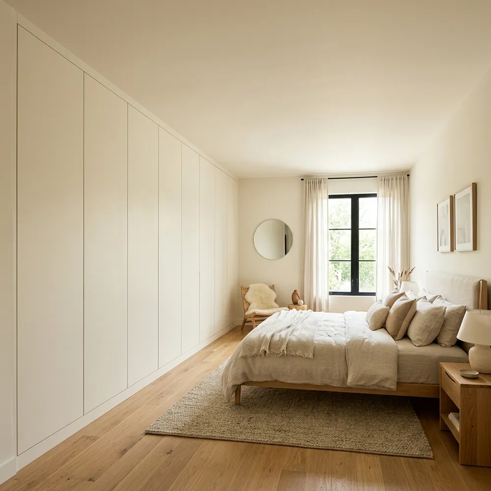 39 Small Bedroom Layout Ideas with a Wardrobe Wall featuring cozy design and layout