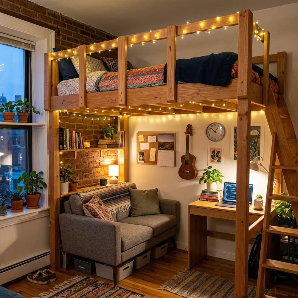 A beautifully styled colors that go with navy in small apartments showcasing curated color harmony and 60-30-10 color rule.