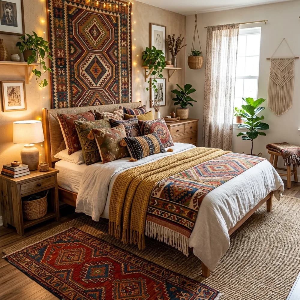 A beautifully styled colors that go with soft beige in small apartments showcasing curated color harmony and 60-30-10 color rule.