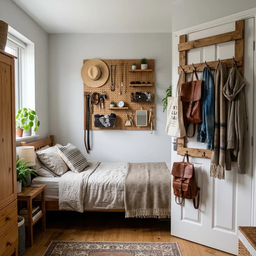 A beautifully styled diy decor ideas using peel-and-stick wallpaper for a high-end look showcasing handmade wall art and budget room transformations.