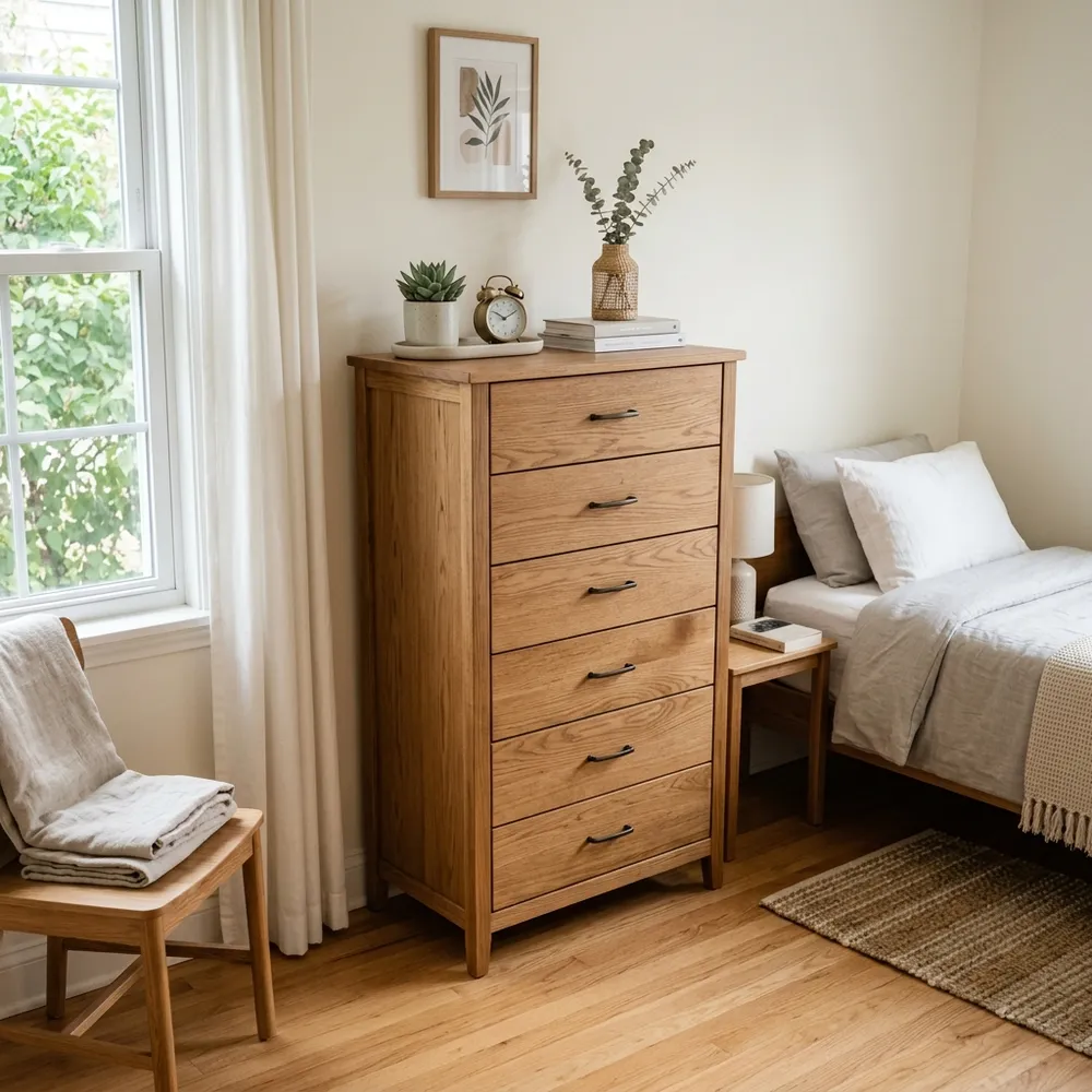 How to Hide Visual Clutter in a Small Bedroom featuring cozy design and layout