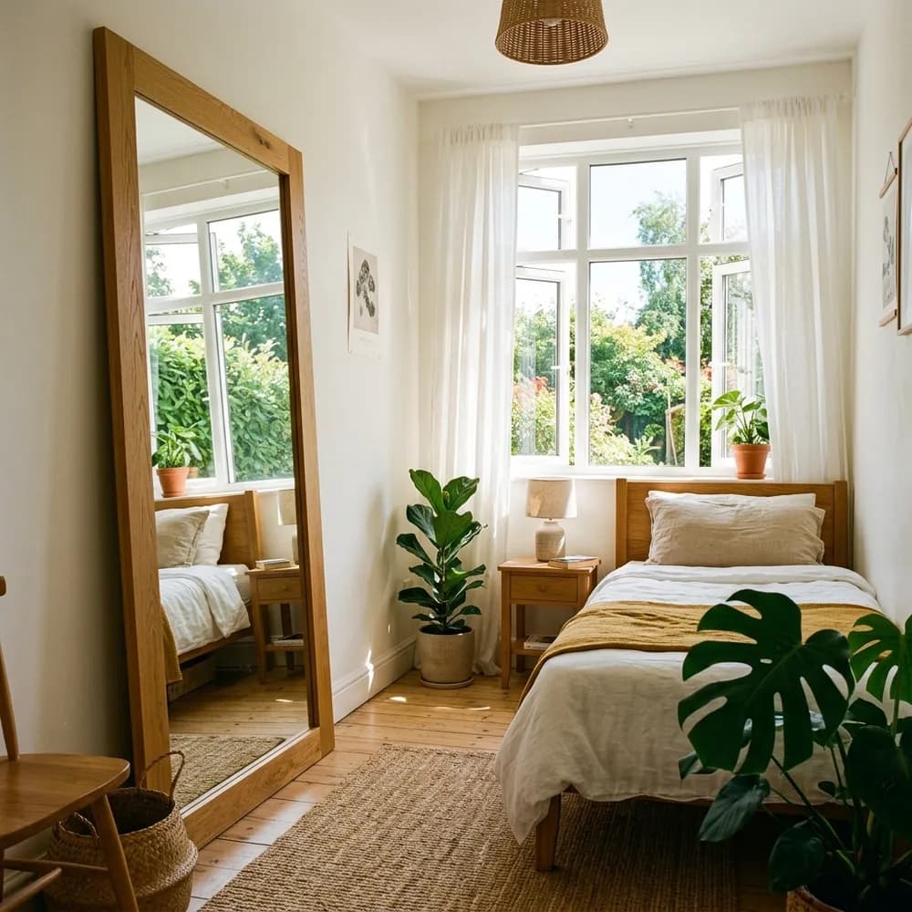 How to Improve Natural Light in a Small Bedroom featuring cozy design and layout