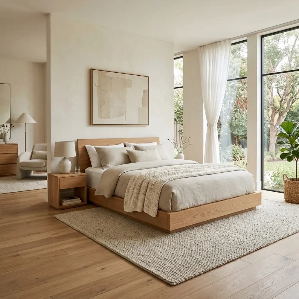 Small Bedroom Ideas with Platform Beds That Save Space featuring cozy design and layout